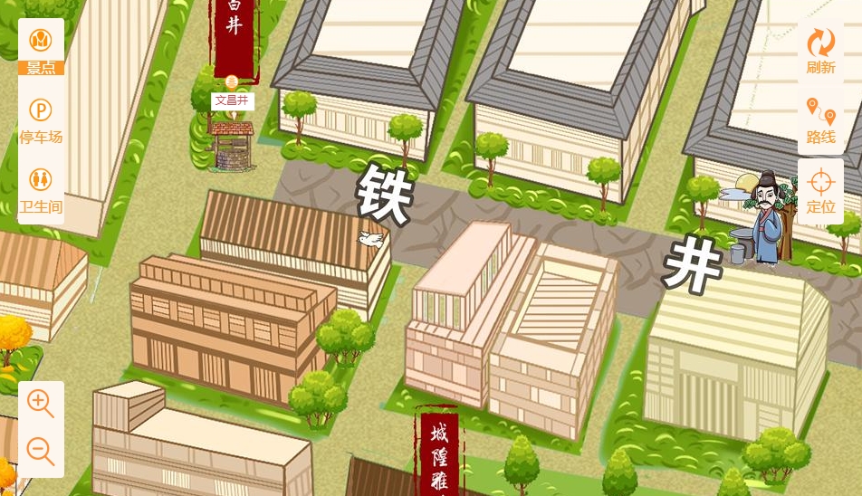 越城智慧景区：手绘地图与语音导览的完美融合